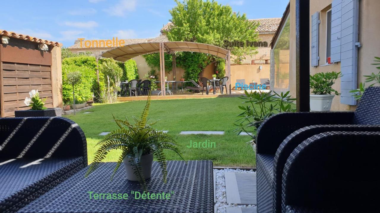Le Jardin D'Ivana Chambres D'Hotes B&B Avec Piscine Chauffee Oppede Exterior photo